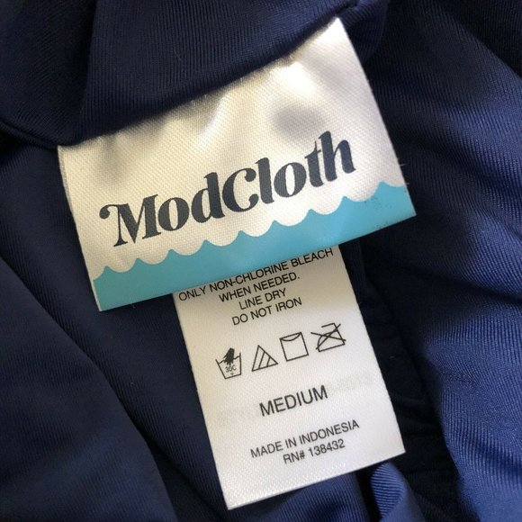 Modcloth The Bethany Floral One-Piece Swimsuit M - Picture 7 of 8